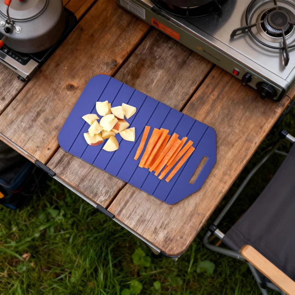 Kitchen cutting board, double-sided foldable, outdoor cutting board pad - suitable for kitchen, home, camping, apartment counter