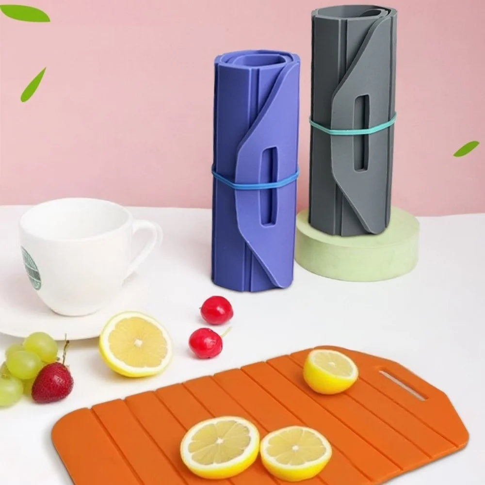 Kitchen cutting board, double-sided foldable, outdoor cutting board pad - suitable for kitchen, home, camping, apartment counter