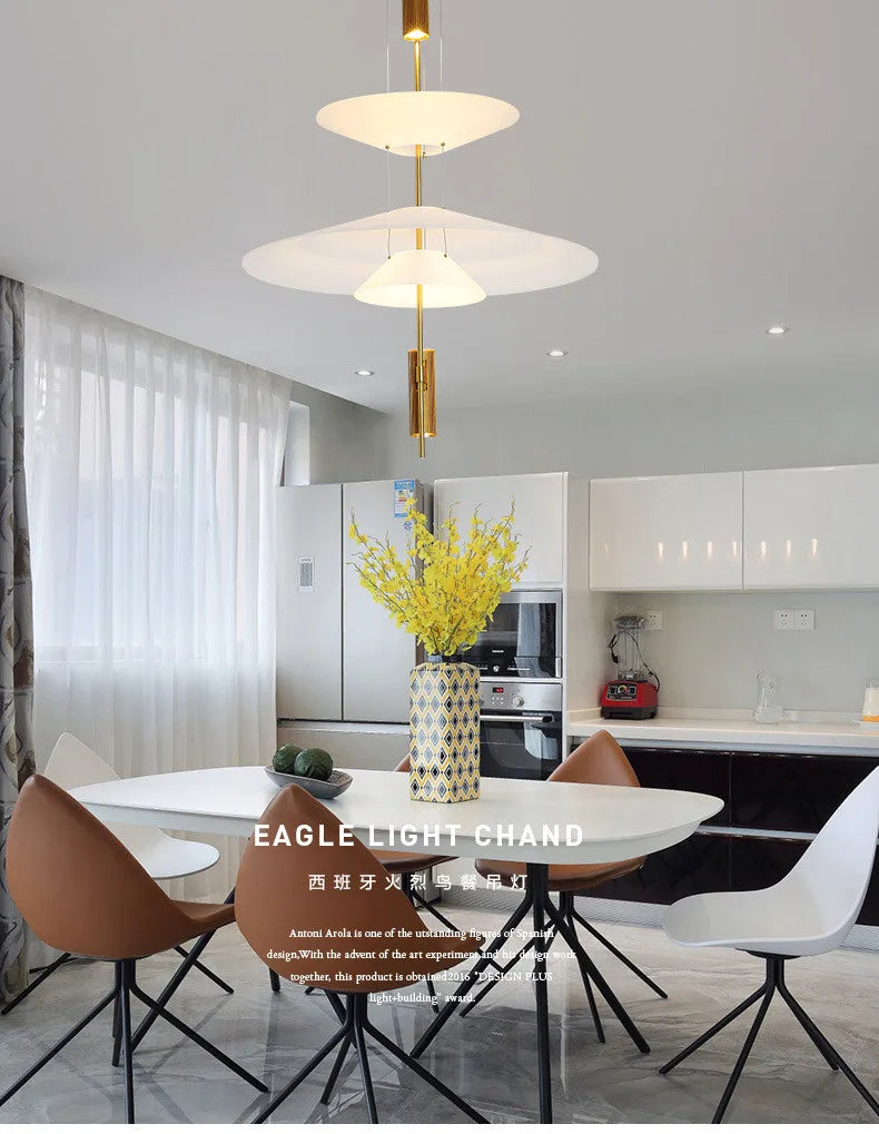 Flamingo Chandelier Denmark replica lamp designer White light Living  Bed room Dining table Nordic minimalist round chandelier