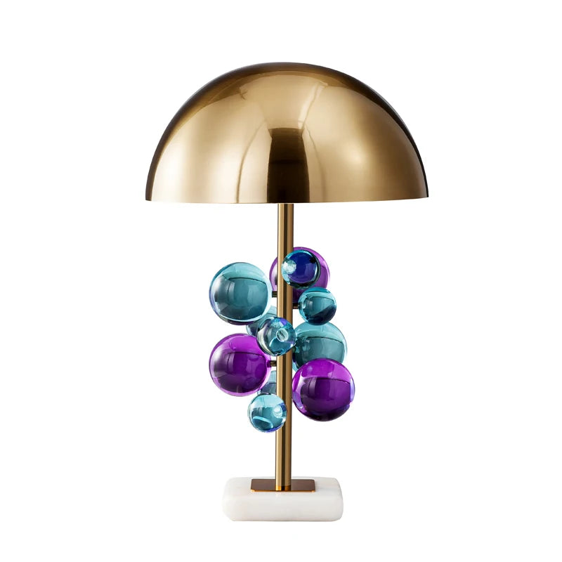 Globo Table Lamp Creative italian designer mushroom lamp romanti Colorful Glass Ball Lamp for Living Room Bedroom Reading Lamp