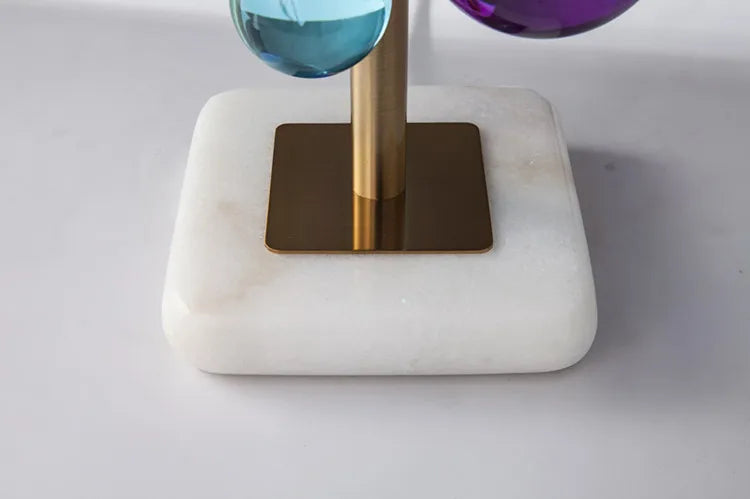 Globo Table Lamp Creative italian designer mushroom lamp romanti Colorful Glass Ball Lamp for Living Room Bedroom Reading Lamp