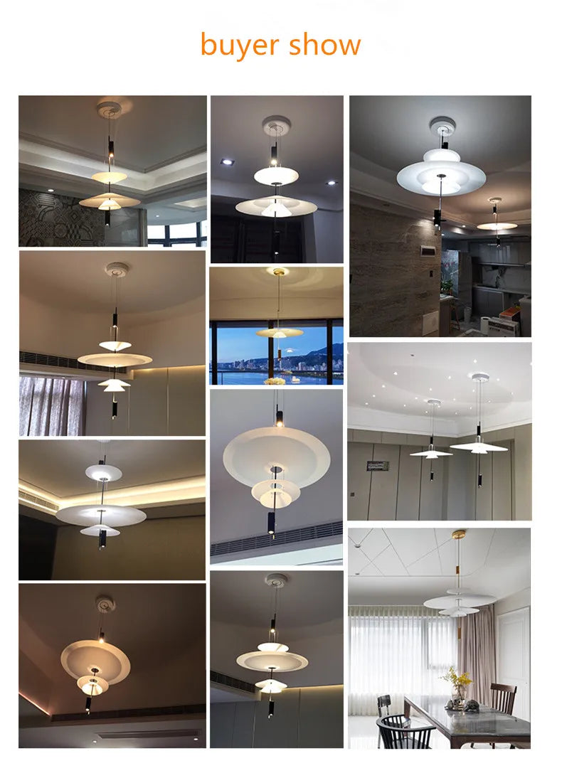 Flamingo Chandelier Denmark replica lamp designer White light Living  Bed room Dining table Nordic minimalist round chandelier