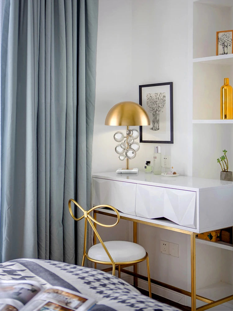 Globo Table Lamp Creative italian designer mushroom lamp romanti Colorful Glass Ball Lamp for Living Room Bedroom Reading Lamp