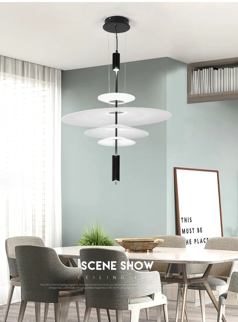 Flamingo Chandelier Denmark replica lamp designer White light Living  Bed room Dining table Nordic minimalist round chandelier