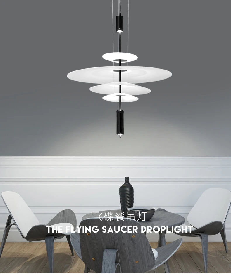 Flamingo Chandelier Denmark replica lamp designer White light Living  Bed room Dining table Nordic minimalist round chandelier