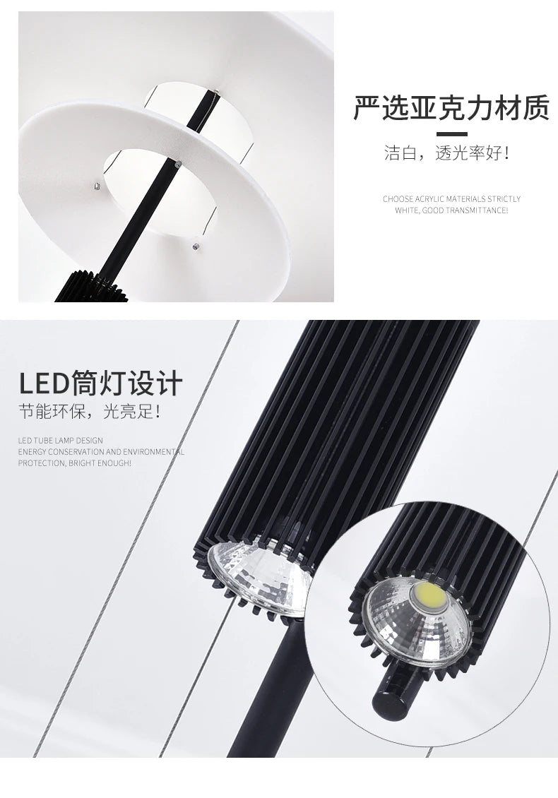 Flamingo Chandelier Denmark replica lamp designer White light Living  Bed room Dining table Nordic minimalist round chandelier