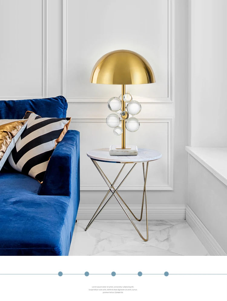 Globo Table Lamp Creative italian designer mushroom lamp romanti Colorful Glass Ball Lamp for Living Room Bedroom Reading Lamp