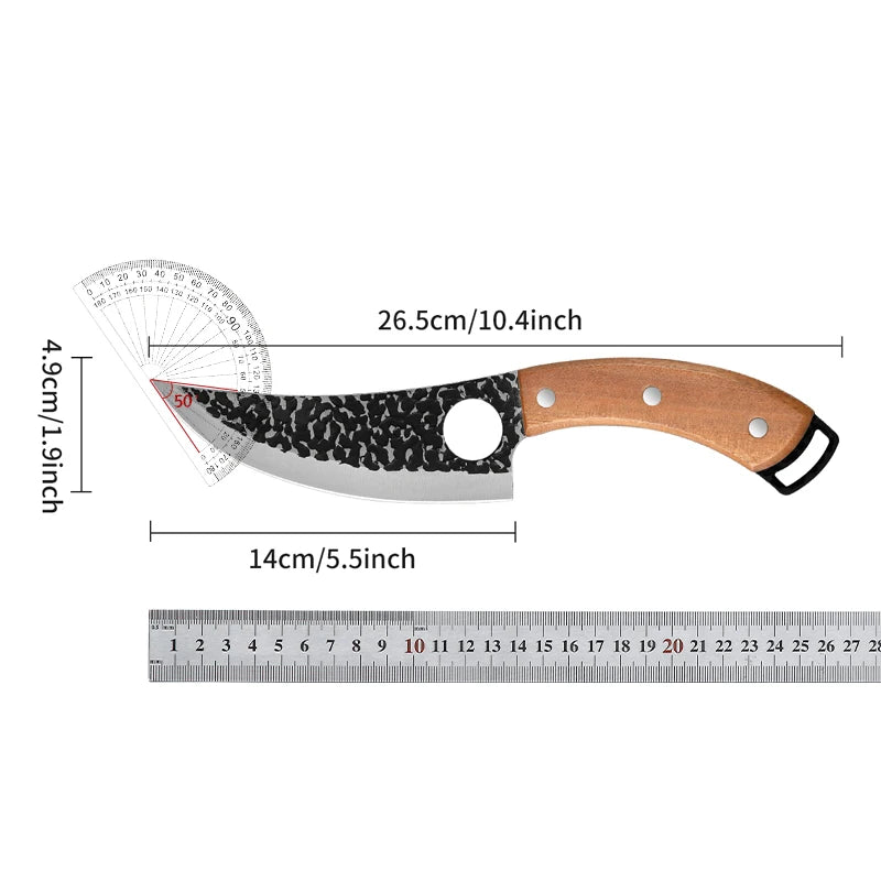 Handmade Forged Kitchen Knife Butcher Knife Boning Knives Meat Cleaver Vegetables Cutter Professional Household Chef Cook Knife