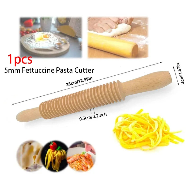 Gnocchi and Butter Board Wooden Set Italian Pasta Making Tools Ravioli Mold Cutter for Homemade Cavatelli Garganelli Pasta Maker