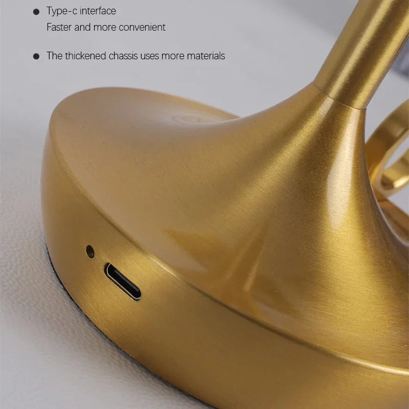 Candlelight Table Lamp LED Candle Charging Restaurant Bar Lamp Desktop Decoration Atmosphere Touch Night Light Led Desk Lamps