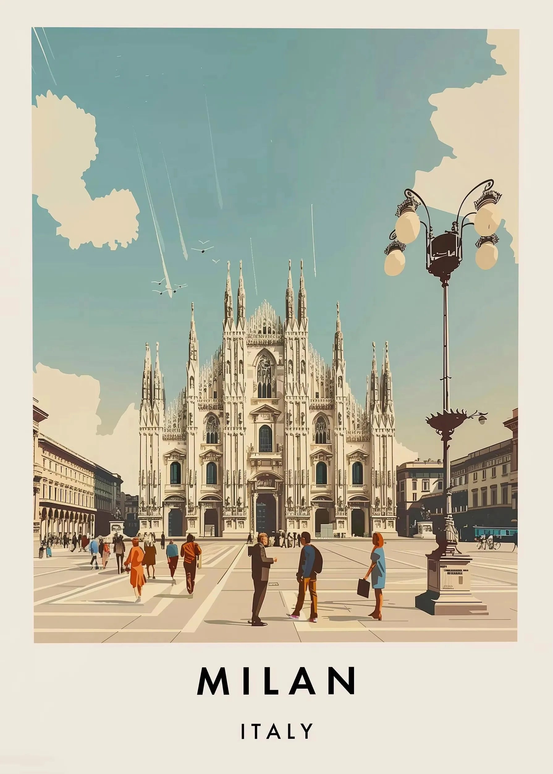 Classic Tourist City Edinburgh Rome Milan Urban Architecture Tourism Art Poster Canvas Paintings Wall Art Pictures Home Decor