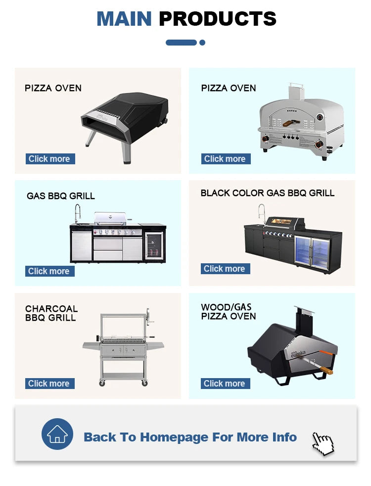 Fast Cooking Achieve 500 Degrees Small Folding Portable 12-Inch Gas Pizza Oven With Rotary Stone