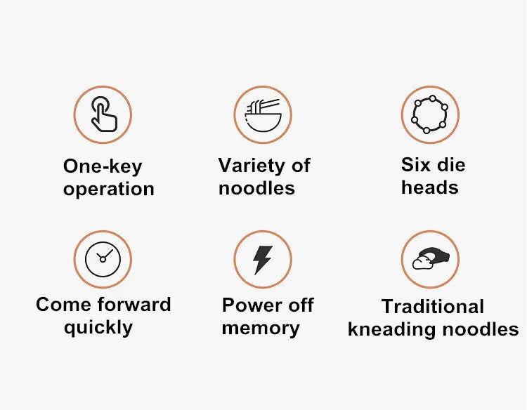 Automatic Pasta Maker Household Pasta Noodle Maker Dumpling Intelligent Noodle Making Machine Electric Dough Mixer 13 Molds