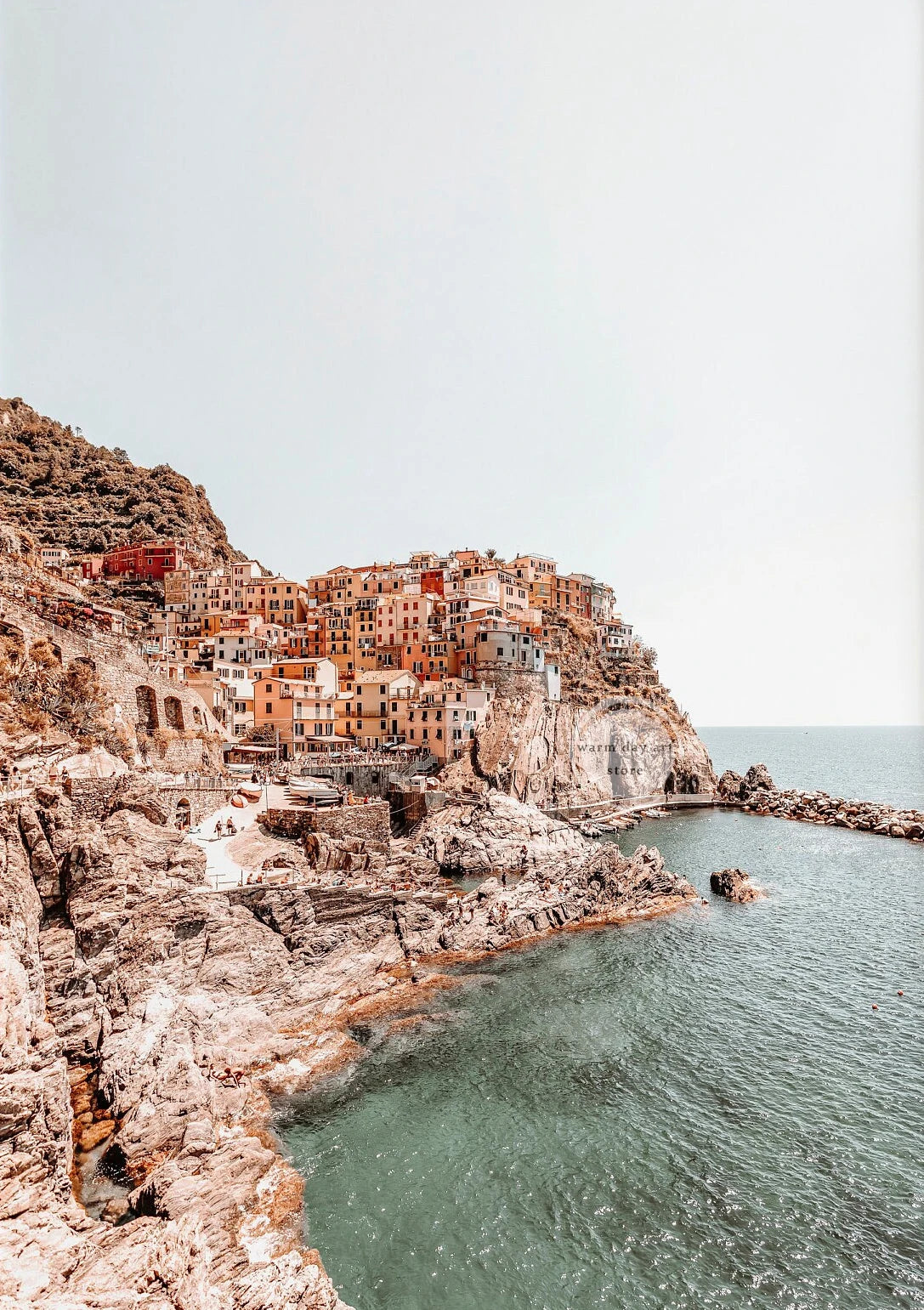 Italy Cinque Terre Vernazza Colorful Houses Venice Rome Travel Poster Wall Art Canvas Painting Prints for Living Room Home Decor