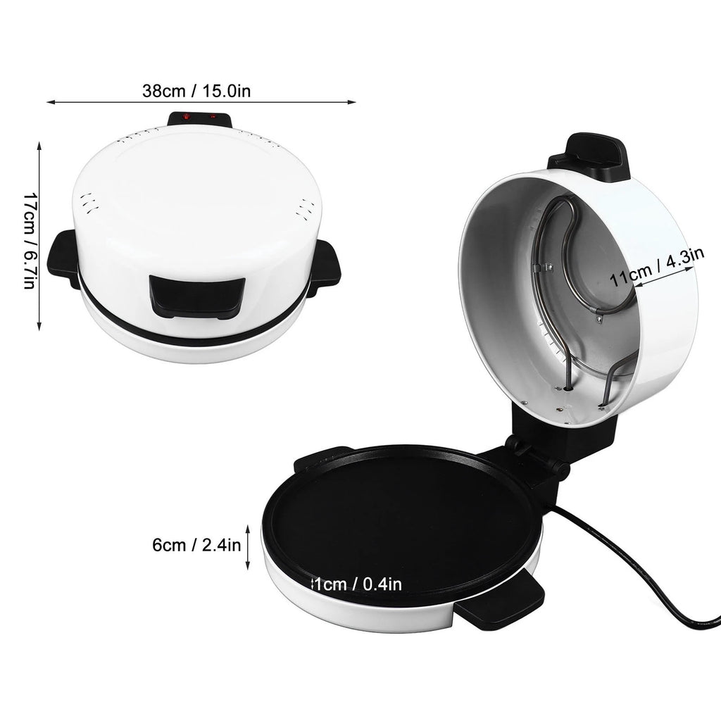 2000W Electric Pizza Oven Outdoor Indoor Portable 12 Inch Countertop Pizza Maker Steak Machine Toaster