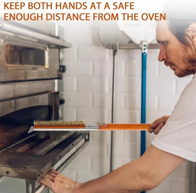 Pizza Oven Accessories Supplies Pizza Wheel Server Oven Brush Pizza Cutter Rocker Pizzas Peel Shovel for  Kitchen Outdoor Grill