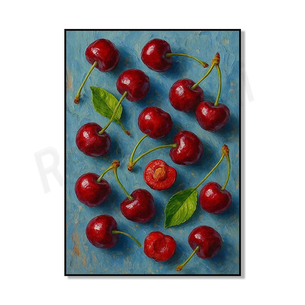 Canned sardines, botanical fruits, sardines, tulips, lemon tree, oyster shell oil, still life print, kitchen decoration poster