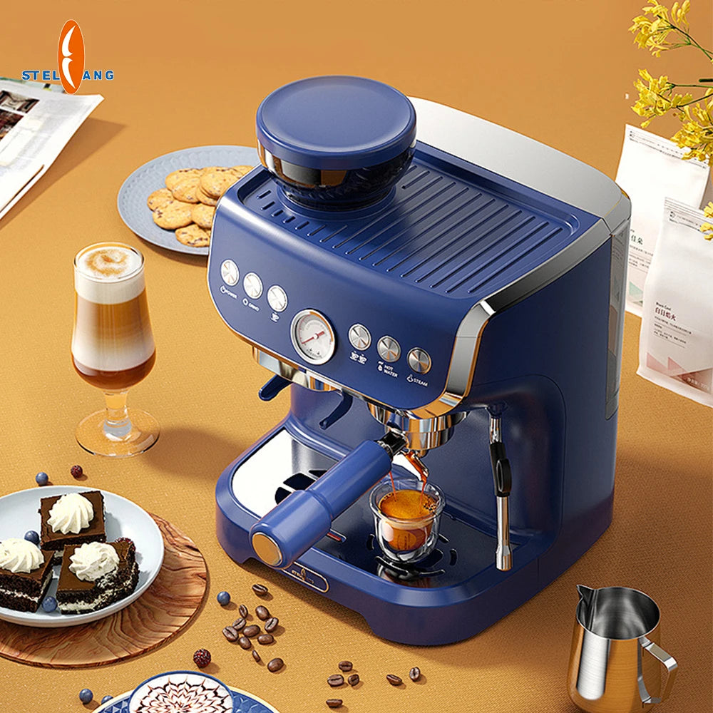 Buy Italian Coffee Automatic Machines Brands Cafetera Express Professional Espresso Cappuccino Coffee Maker With Mill