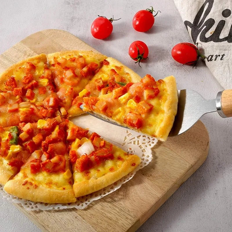 Pizza Oven Accessories Supplies Pizza Wheel Server Oven Brush Pizza Cutter Rocker Pizzas Peel Shovel for  Kitchen Outdoor Grill