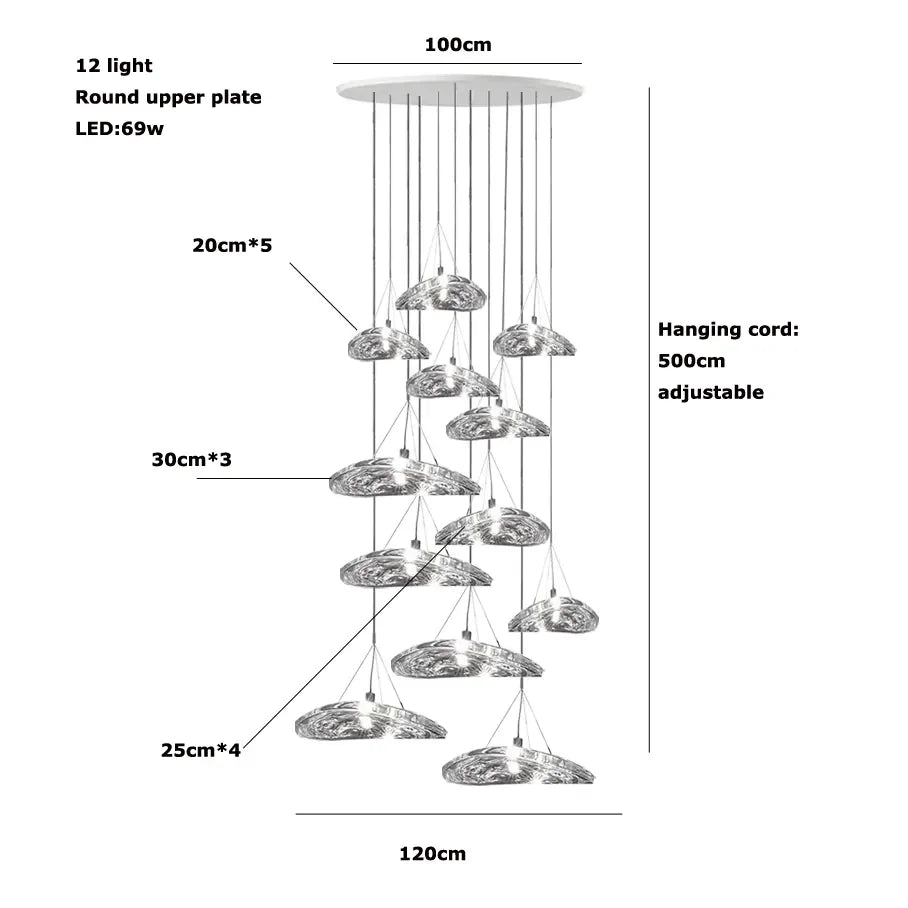 Italian Designer Living room Pendant Light Modern Home Decor Bedroom Kitchen Dining Room Chandelier Stairs Loft Lighting Fixture