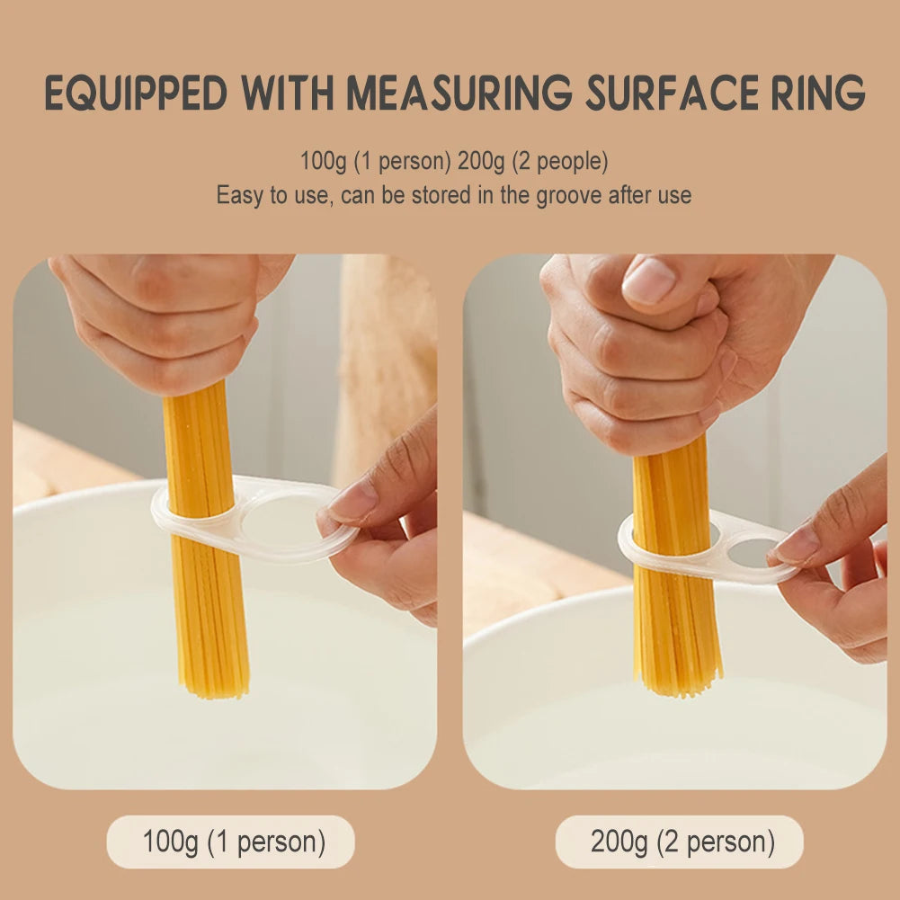 Microwave Pasta Cooker With Measuring Rings Quickly Cooking Spaghetti Cooking Box For Offices Home