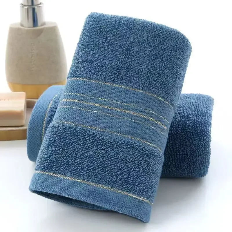 All-cotton Class A Thickened Absorbent Jacquard Polyester-cotton Skin-friendly Face Towel Bath Pure Cotton Towel Adult Towel