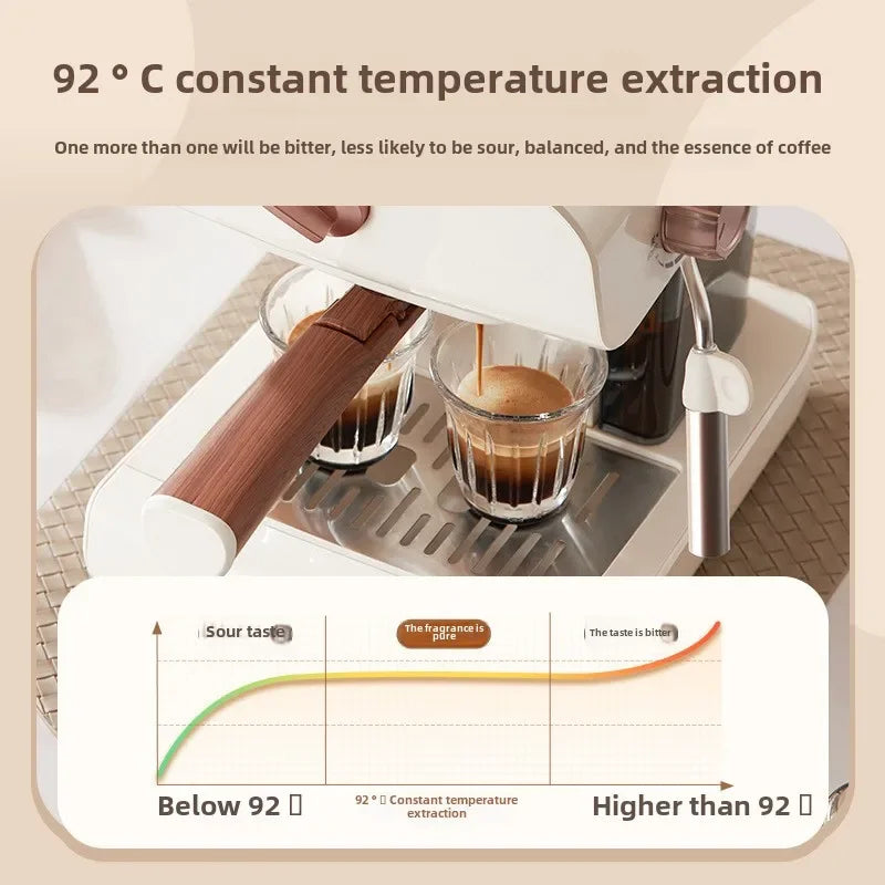 Cross-border Special Supply, Italian Coffee Machine Household Small Semi-automatic Italian High-pressure Steam Milk Foam Machine