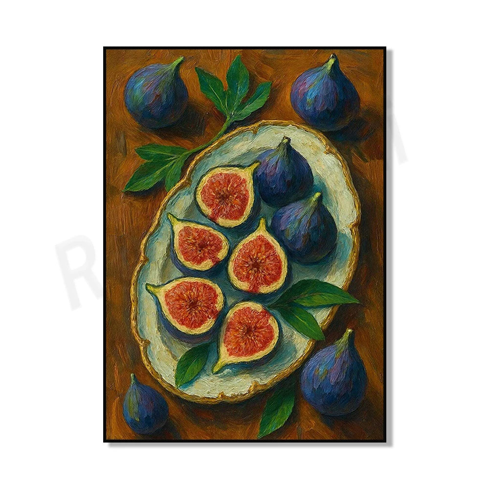 Canned sardines, botanical fruits, sardines, tulips, lemon tree, oyster shell oil, still life print, kitchen decoration poster