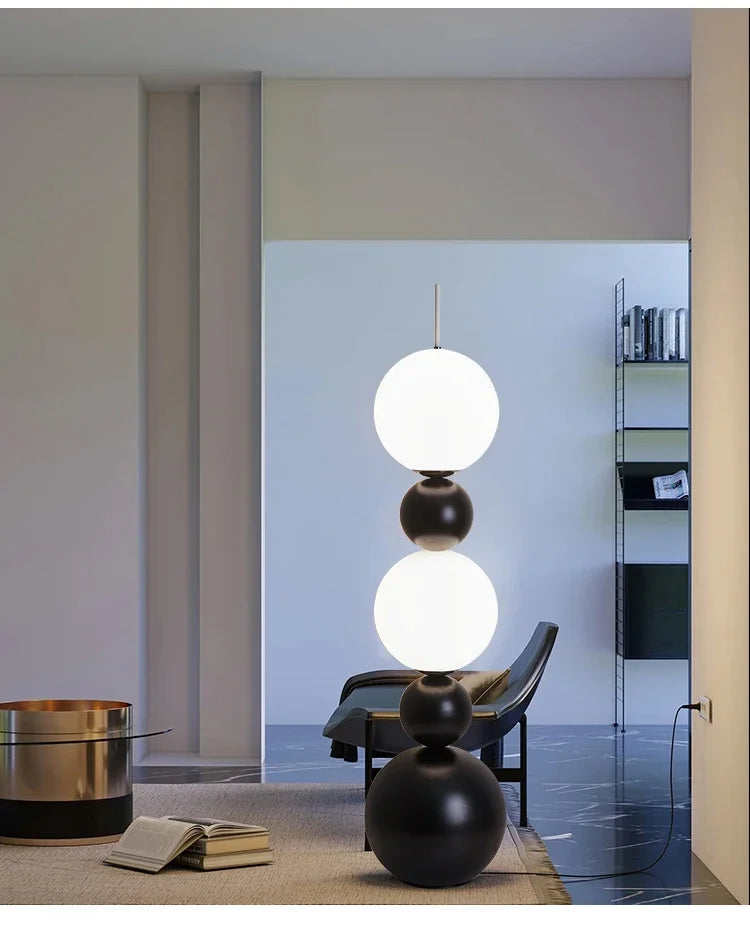 Italian Designer Medieval Art Gourd LED Floor Lamp Bedroom Study Living Room Sofa Standing High-end Atmosphere Decorative Light