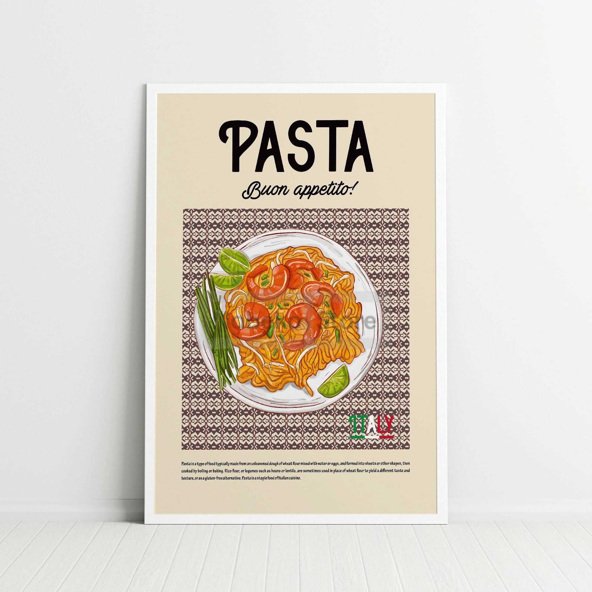 Retro Italian Food Posters Pizza Pasta Spaghetti Italy Prints Canvas Painting Wall Art Pictures Home Room Modern Kitchen Decor