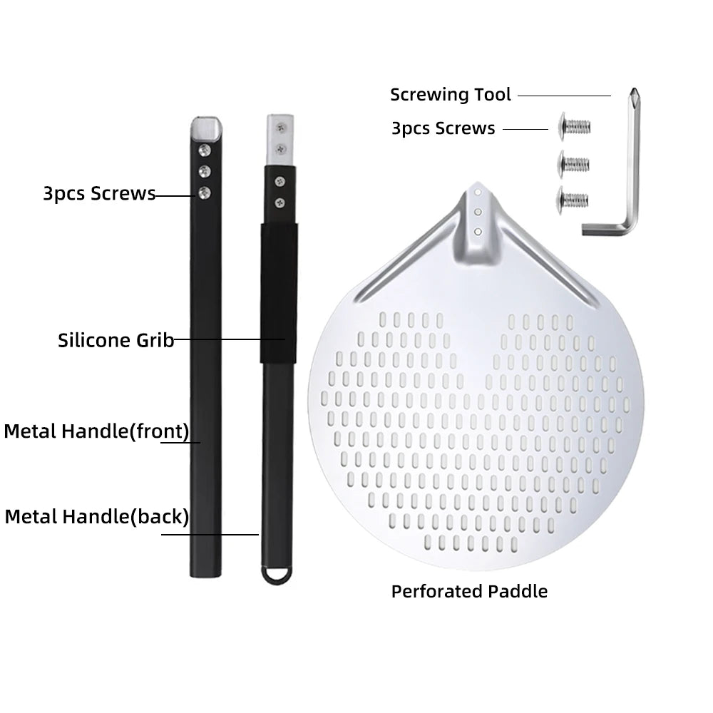 Big Pizza Peel Shovel oven Paddle Accessories for Pizza Slide Turning Peel Kitchen Bread Maker Baking oven Gadgets Pizza Tool