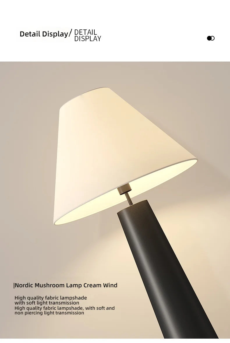 Italian Mushroom LED Floor Lamp Nordic Luxury Living Room Bedroom Floor Lamp Designer Sample Room Creative Simple Standing Lamp