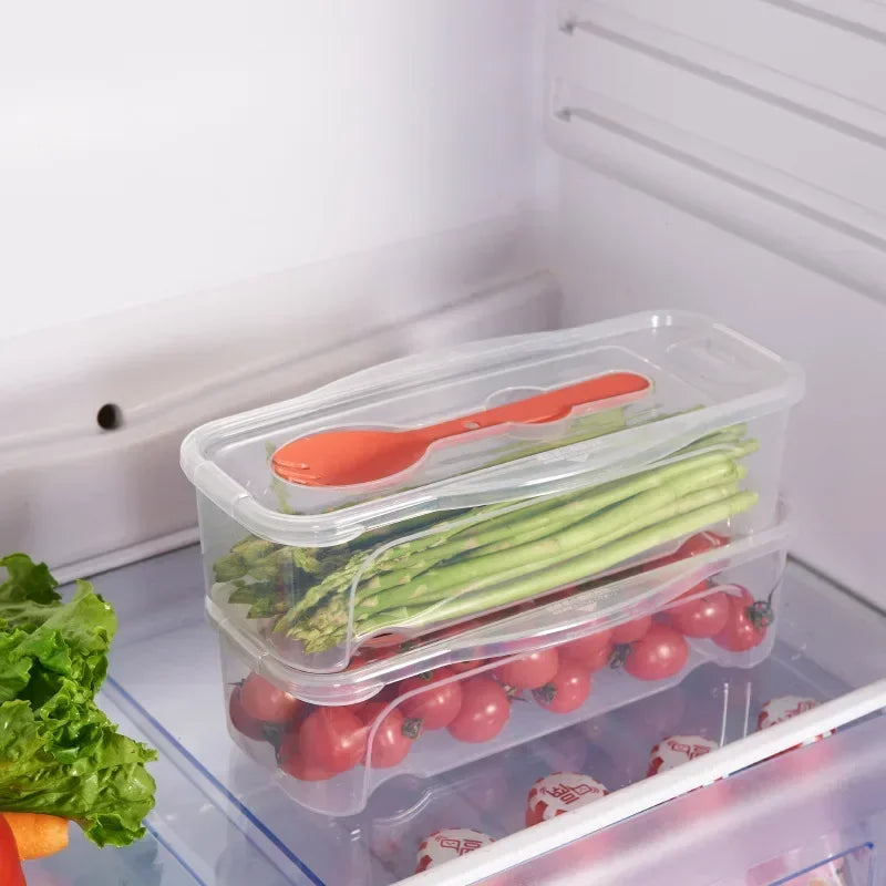 Microwave Pasta Cooking Box with Strainer Heat Resistant Pasta Box With Salad Spoon Steamer Spaghetti Cooker Kitchen Accessories