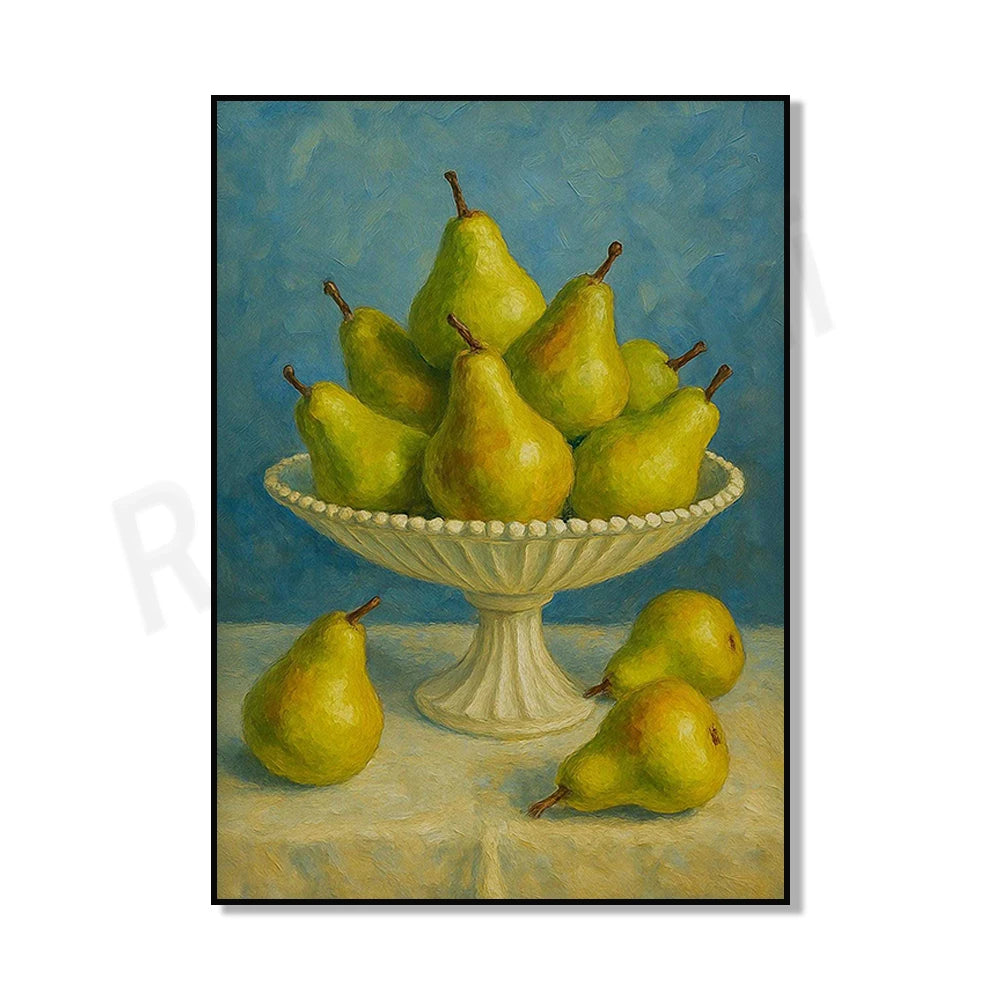 Canned sardines, botanical fruits, sardines, tulips, lemon tree, oyster shell oil, still life print, kitchen decoration poster