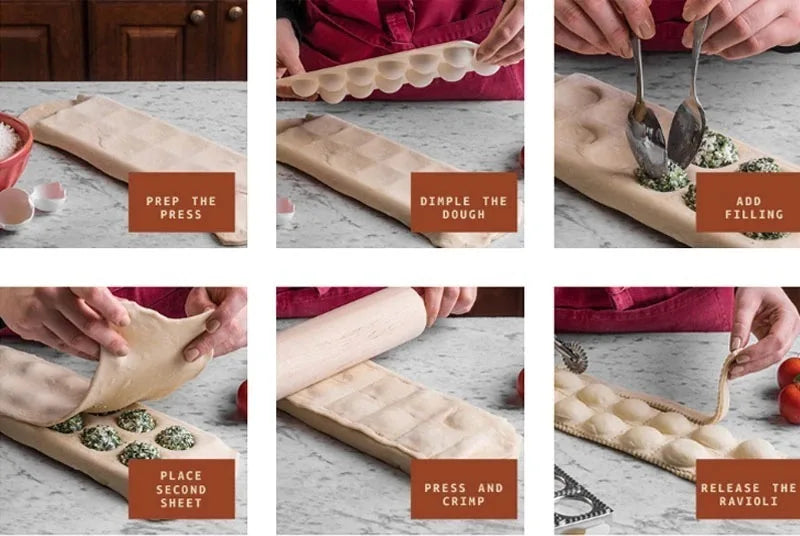 Gnocchi and Butter Board Wooden Set Italian Pasta Making Tools Ravioli Mold Cutter for Homemade Cavatelli Garganelli Pasta Maker