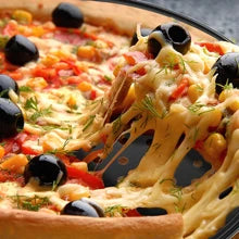 1Pcs Pizza Pans for Oven Round Pizza Pan with Holes 28cm Pizza Tray for Oven Baking Steel Pizza Oven Accessories Kitchen Tools