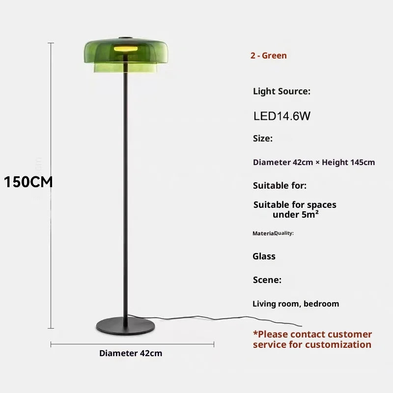Italian Minimalist Mid-Century Floor Lamp Designer Ambient Lighting Sofa Bedroom Decor Room Decoration Light Floor Lamp LED