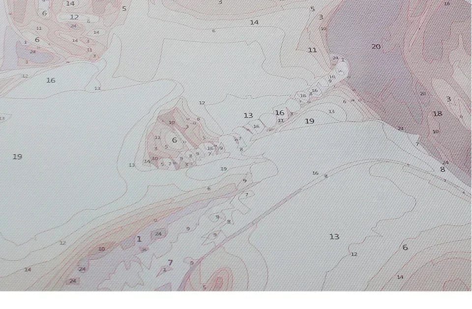 DIY Oil Painting By Numbers Kits Mediterranean Santorini Greece Village Paint with NumbersHome Decor, Wall Art Perfect Gift,