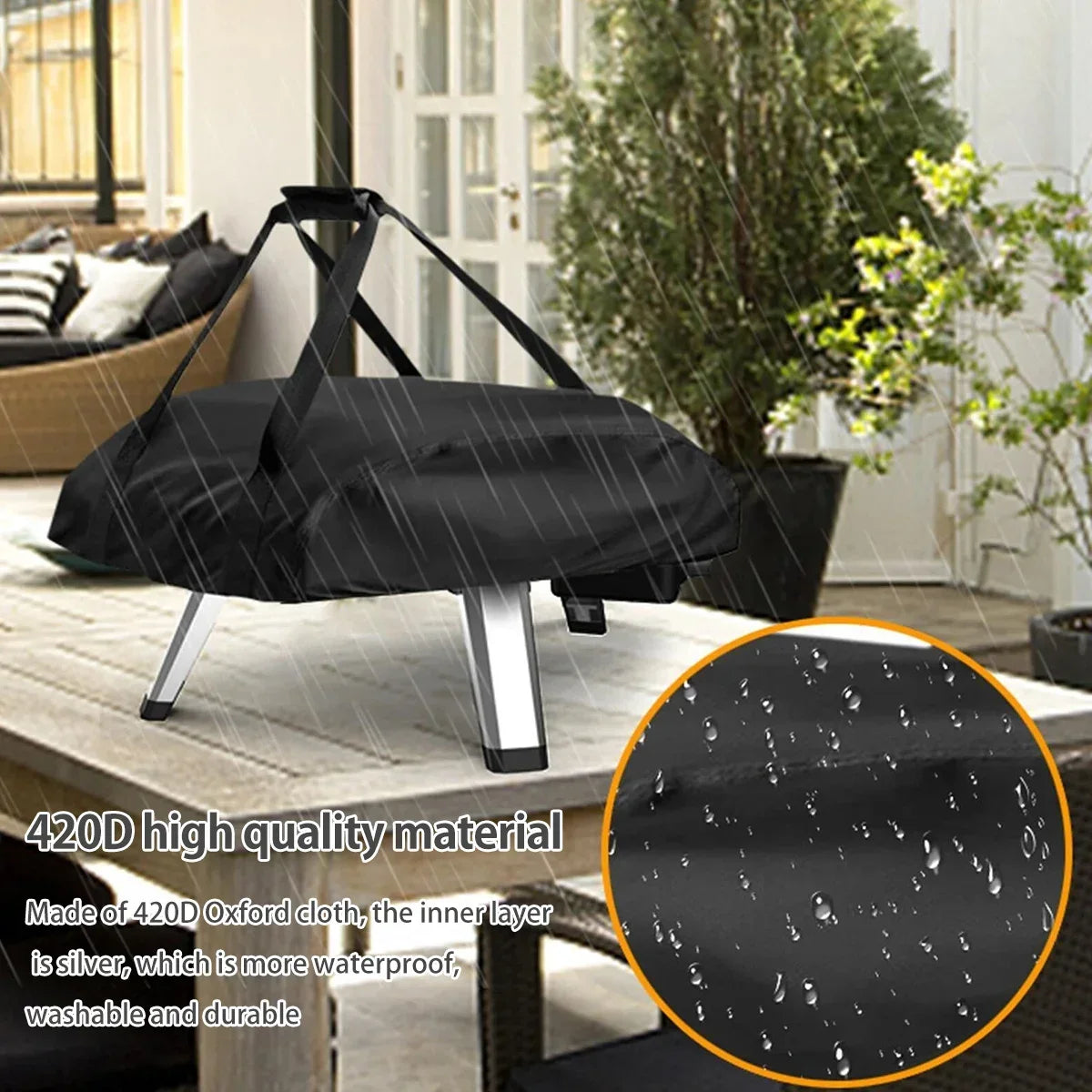 Pizza Oven Cover for Ooni Koda 12 16 Portable 420D Oxford Fabric Waterproof Pizza Oven Dustproof Covers BBQ Accessories