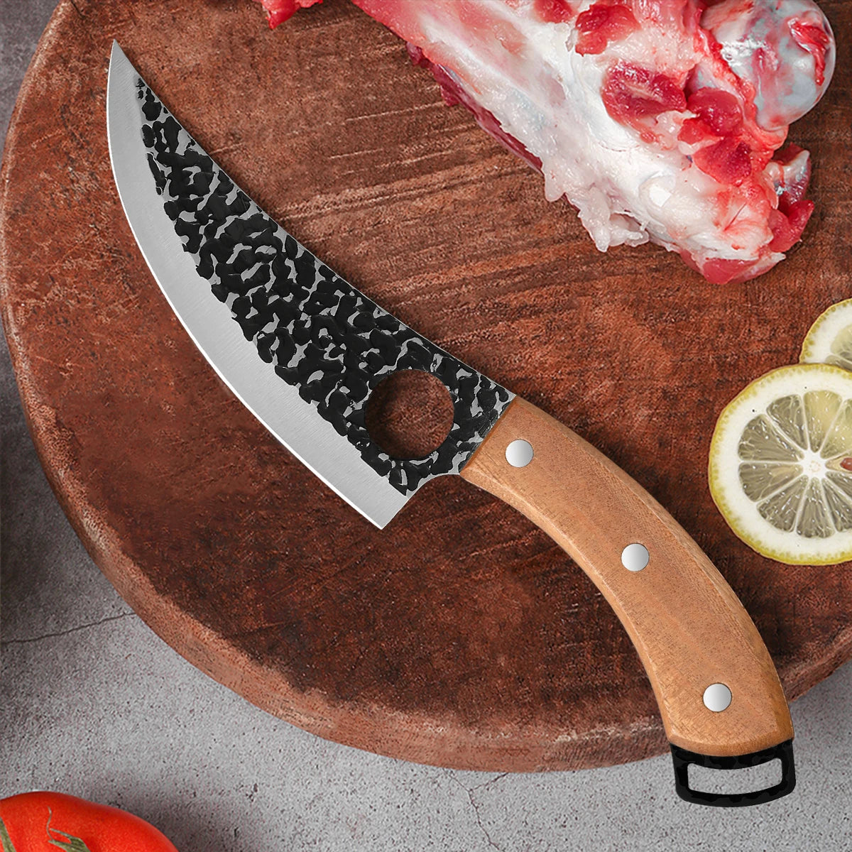 Handmade Forged Kitchen Knife Butcher Knife Boning Knives Meat Cleaver Vegetables Cutter Professional Household Chef Cook Knife
