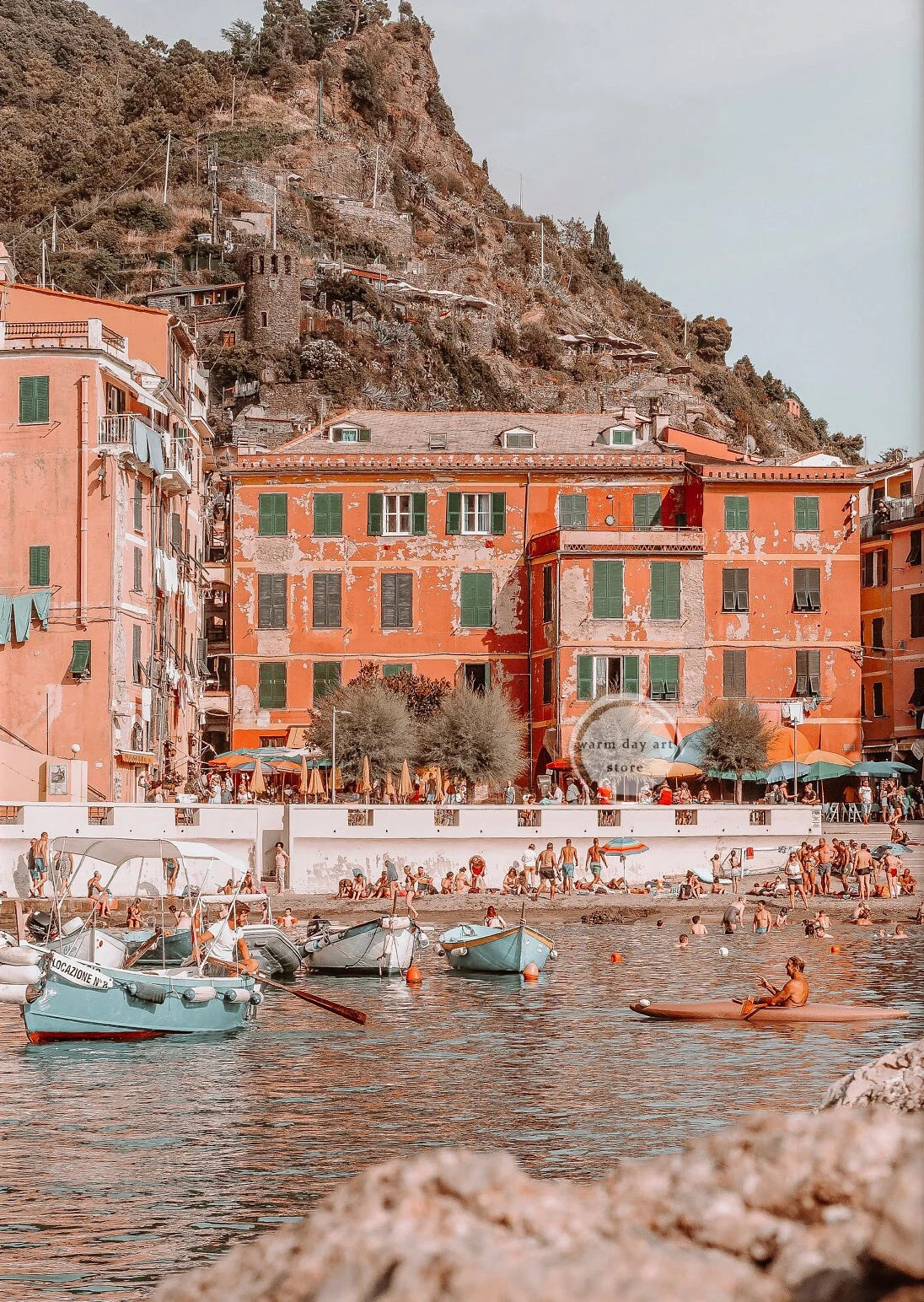 Italy Cinque Terre Vernazza Colorful Houses Venice Rome Travel Poster Wall Art Canvas Painting Prints for Living Room Home Decor