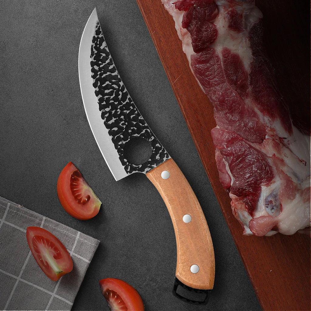 Handmade Forged Kitchen Knife Butcher Knife Boning Knives Meat Cleaver Vegetables Cutter Professional Household Chef Cook Knife