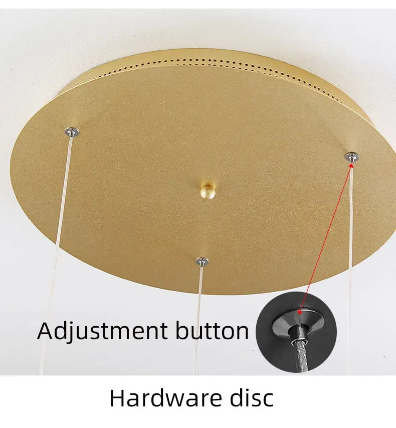 Modern LED Lotus Chandelier For Staircase Dining Room Luxury Gold Indoor Hanging Lamp Nordic Loft Long Creative Lighting Fixture