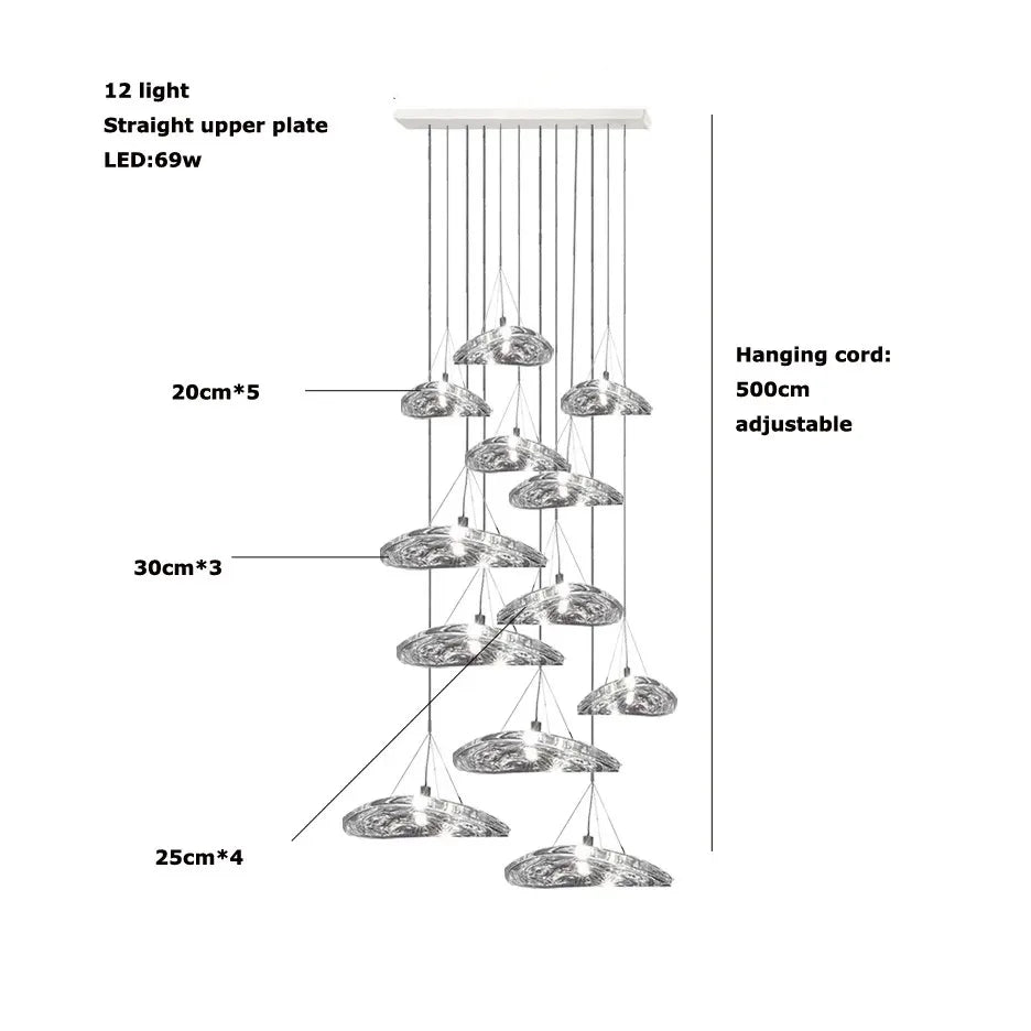 Italian Designer Living room Pendant Light Modern Home Decor Bedroom Kitchen Dining Room Chandelier Stairs Loft Lighting Fixture