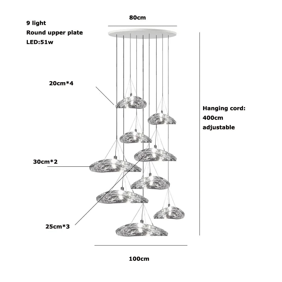 Italian Designer Living room Pendant Light Modern Home Decor Bedroom Kitchen Dining Room Chandelier Stairs Loft Lighting Fixture