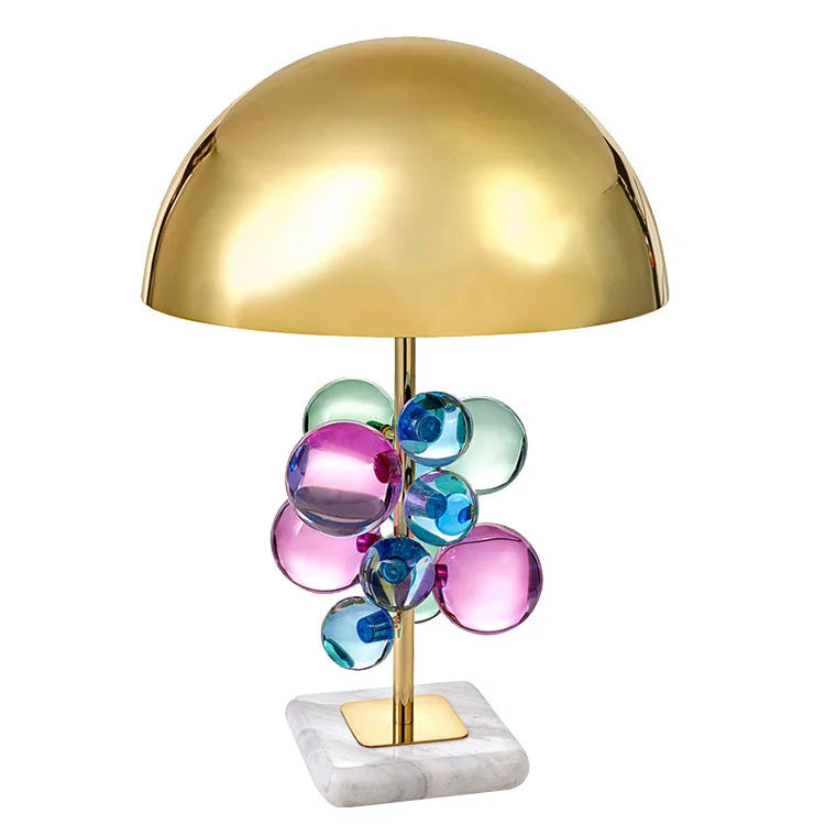 Globo Table Lamp Creative italian designer mushroom lamp romanti Colorful Glass Ball Lamp for Living Room Bedroom Reading Lamp
