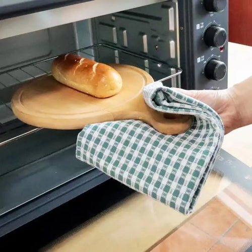 100% Cotton Waffle Weave Kitchen Dish Cloths, Ultra Soft Absorbent Quick Drying Dish Towels, Household Tableware Towels, 3-Pack