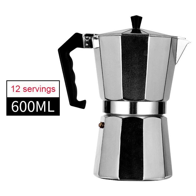 Italian Espresso Coffee Maker, Latte Filter, Stove Coffee Maker, Home and Restaurant, 50ml, 300 ml, 450ml
