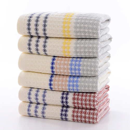 70x140cm Thickened 100%Cotton BathTowel Premium Striped Waffle Towel AdultKids Home super-Soft absorbent Not shedding hair Towel