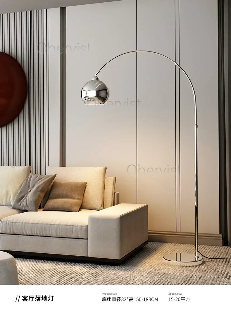 Italian Light Luxury Fishing Floor Lamp Nordic Living Room Simple Modern Design Bedroom Sofa Side Standing Lights